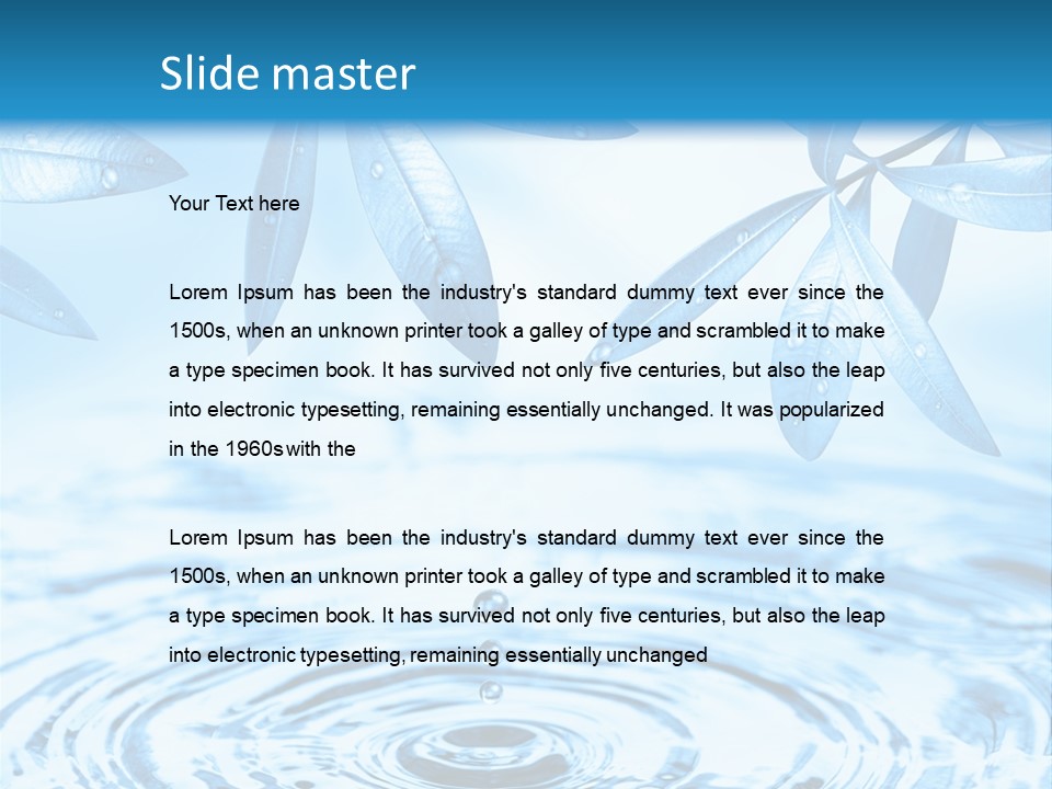 Beauty Therapy Healthy PowerPoint Template