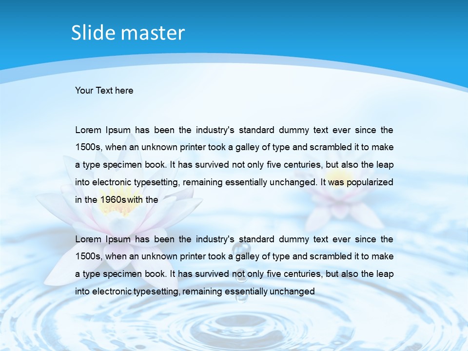 Treatment Reflex Leaf PowerPoint Template