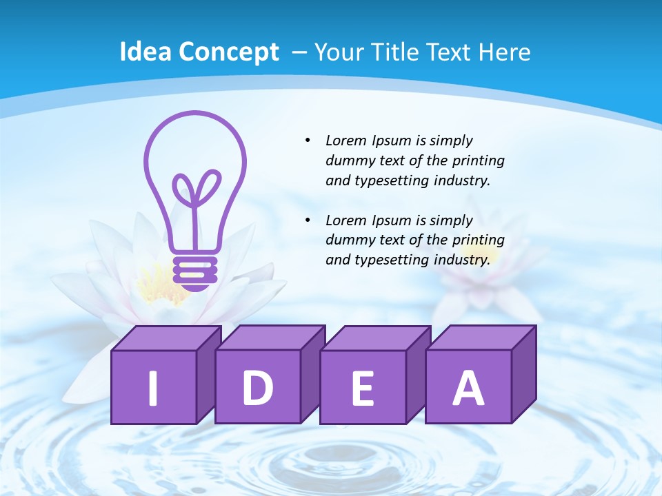 Treatment Reflex Leaf PowerPoint Template