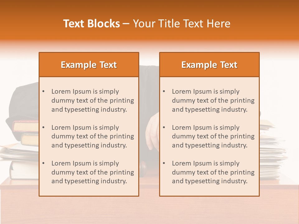 Liberty Judge Innocence PowerPoint Template