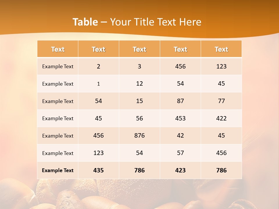 Bakery Breakfast Meal PowerPoint Template
