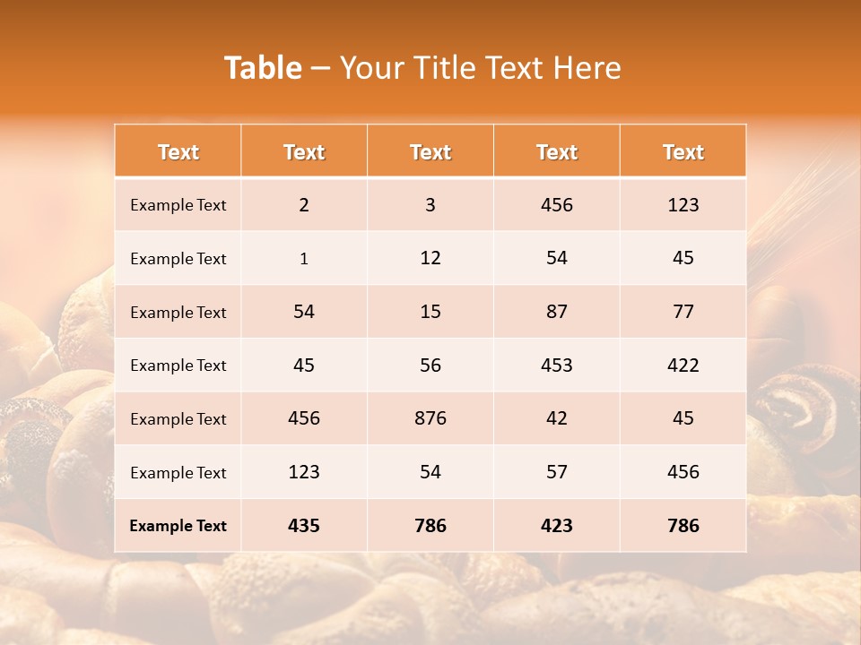Bakery Baker Cereal PowerPoint Template