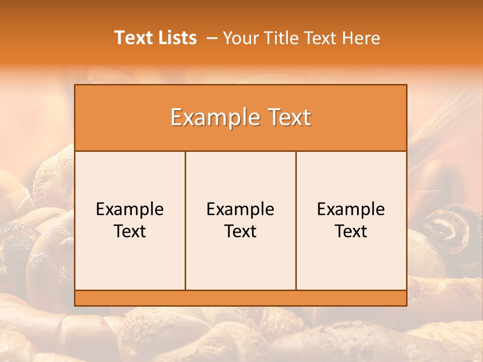 Bakery Baker Cereal PowerPoint Template