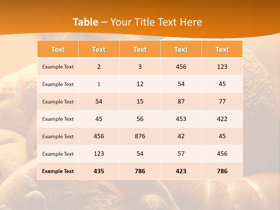 Baker Group Cereal PowerPoint Template
