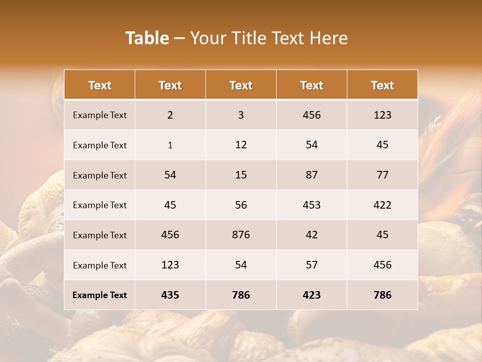 Bread Baker Cereal PowerPoint Template