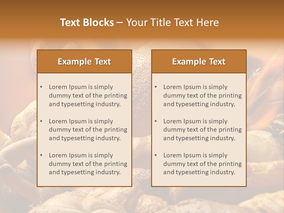 Bread Baker Cereal PowerPoint Template