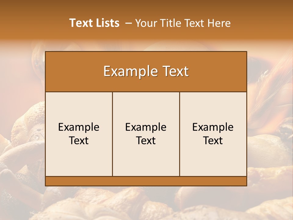 Bread Baker Cereal PowerPoint Template
