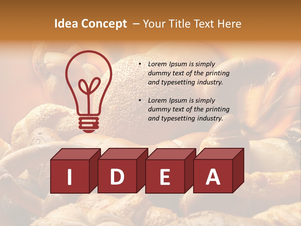 Bread Baker Cereal PowerPoint Template