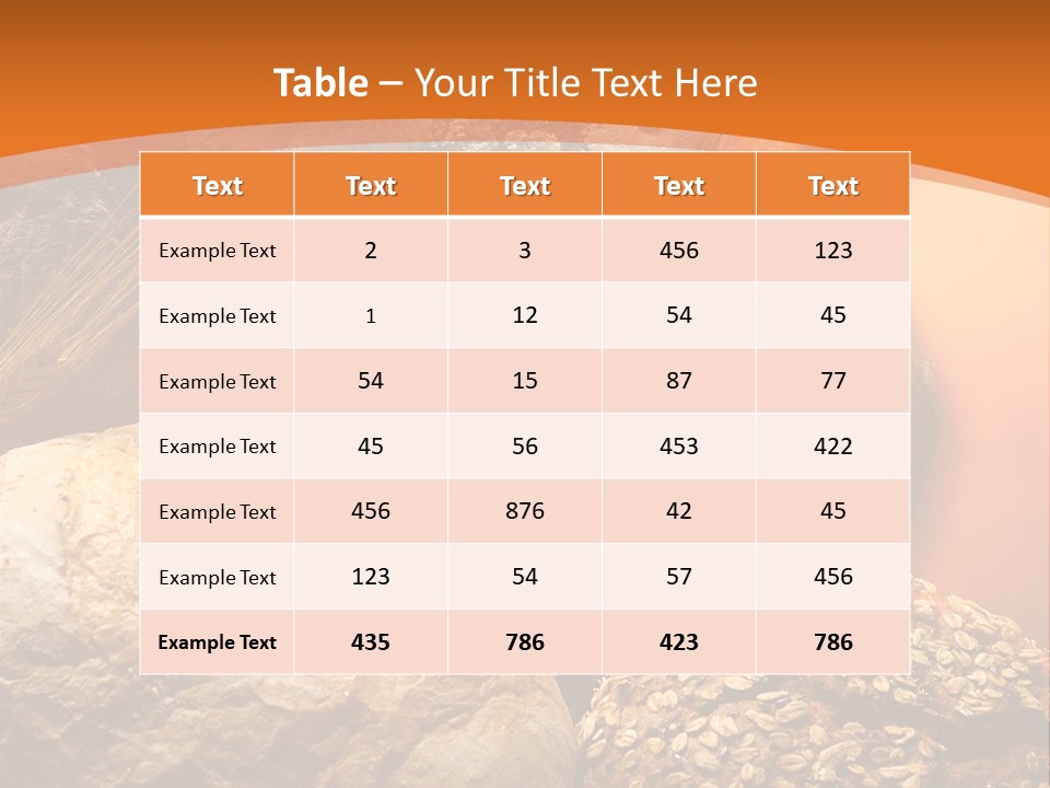 Fresh Baker Food PowerPoint Template