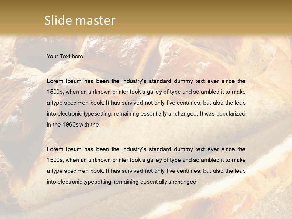 Bread Yellow Cereal PowerPoint Template