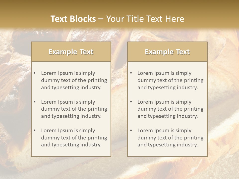 Bread Yellow Cereal PowerPoint Template