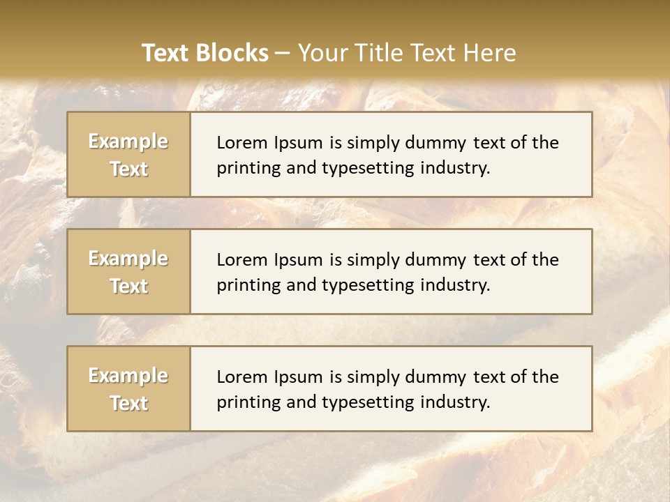 Bread Yellow Cereal PowerPoint Template