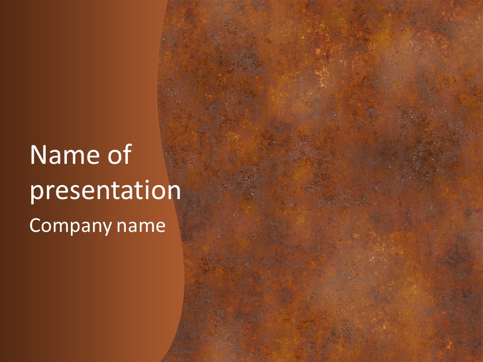 Grain Design Rust PowerPoint Template