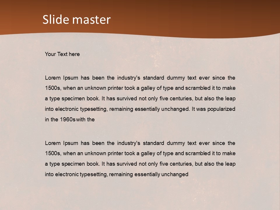 Grain Design Rust PowerPoint Template