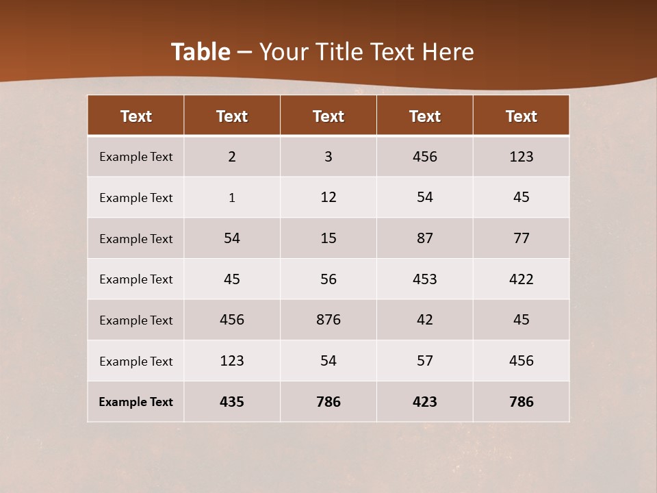 Grain Design Rust PowerPoint Template
