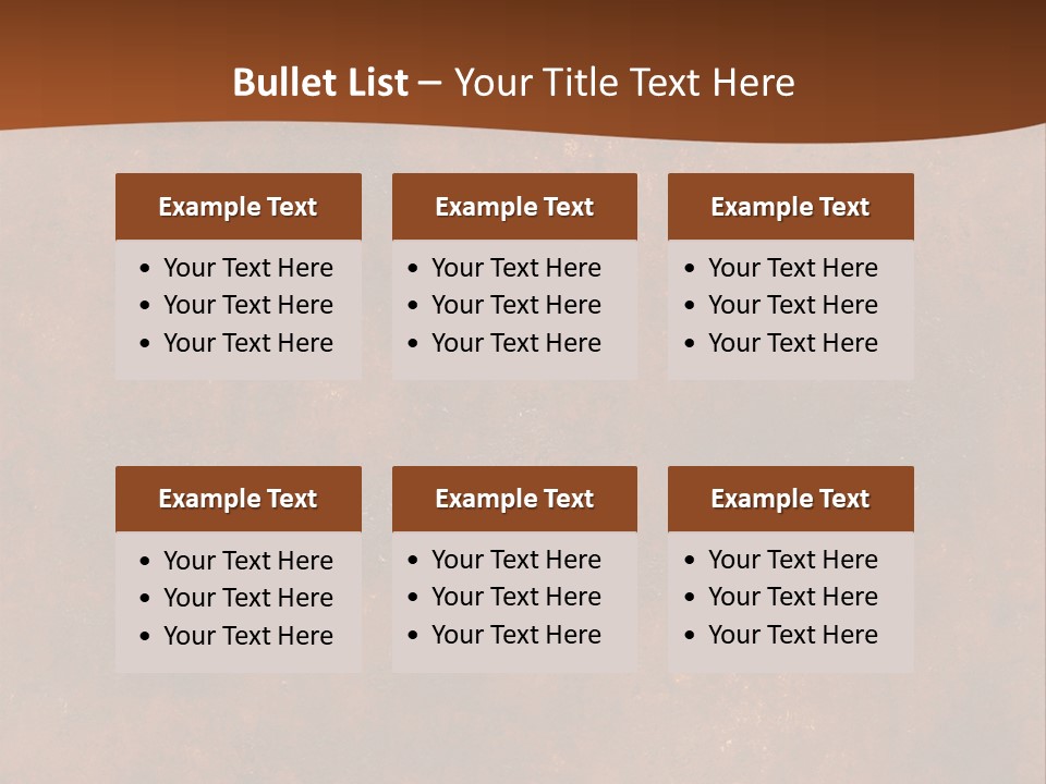 Grain Design Rust PowerPoint Template