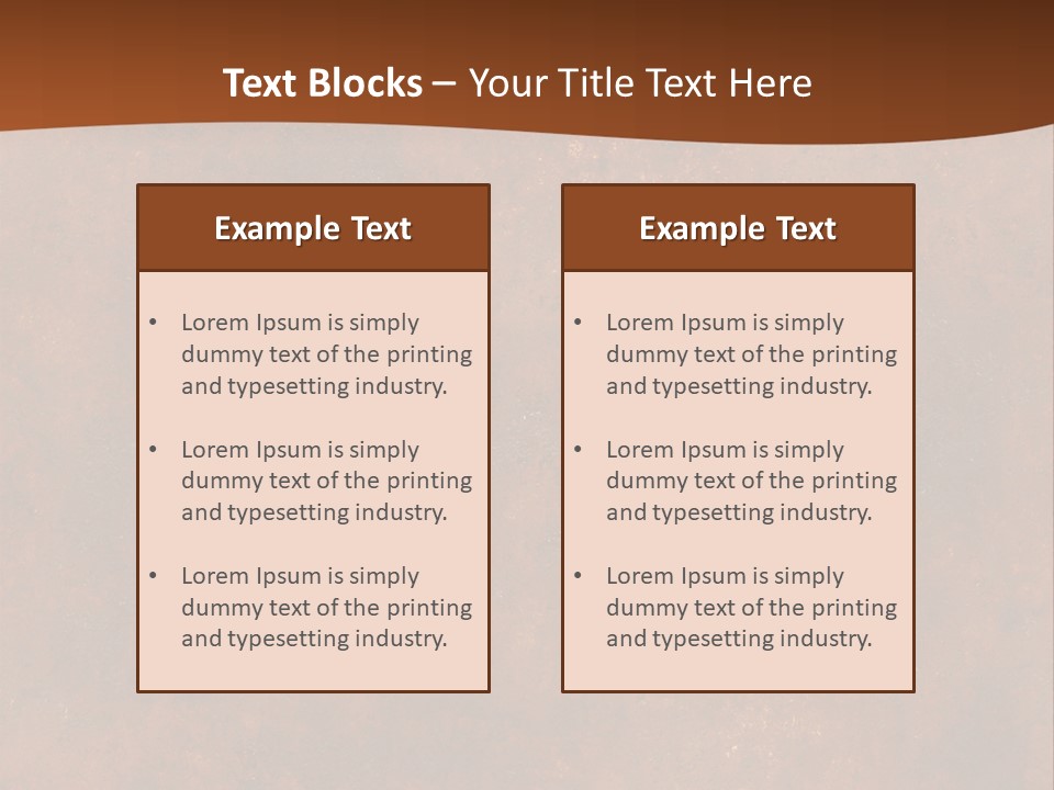 Grain Design Rust PowerPoint Template
