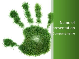 Plant Print Environmental PowerPoint Template