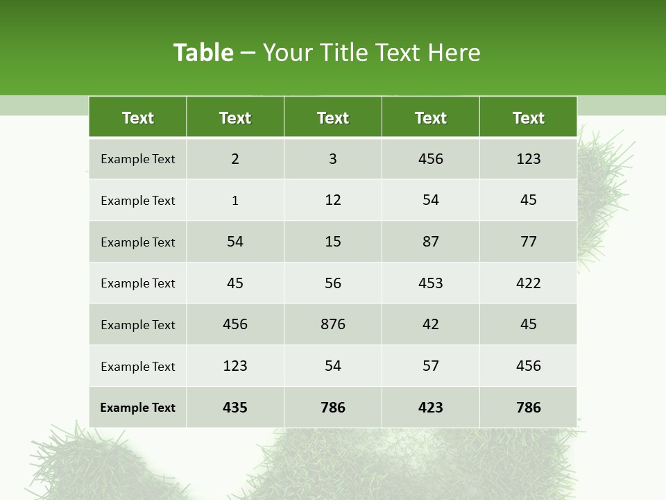 Plant Print Environmental PowerPoint Template