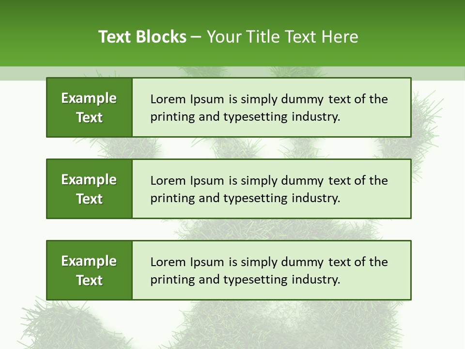 Plant Print Environmental PowerPoint Template