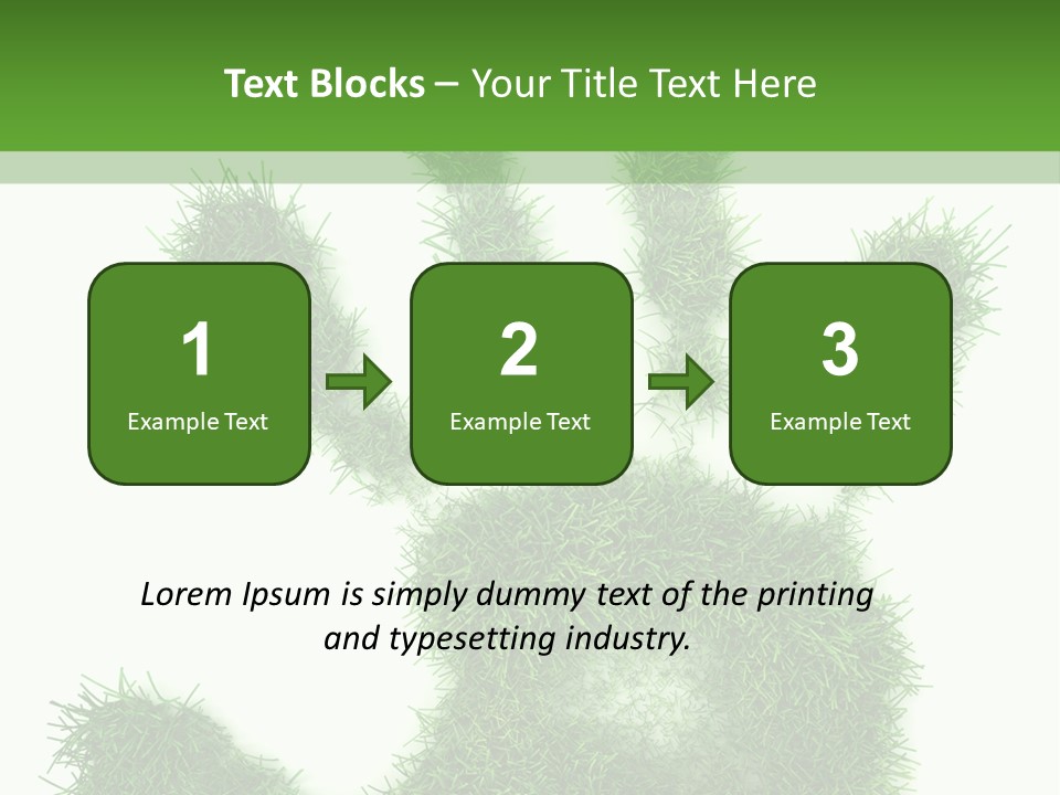 Plant Print Environmental PowerPoint Template