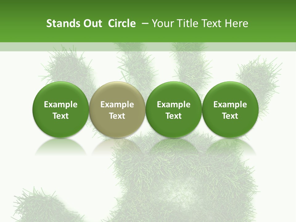 Plant Print Environmental PowerPoint Template