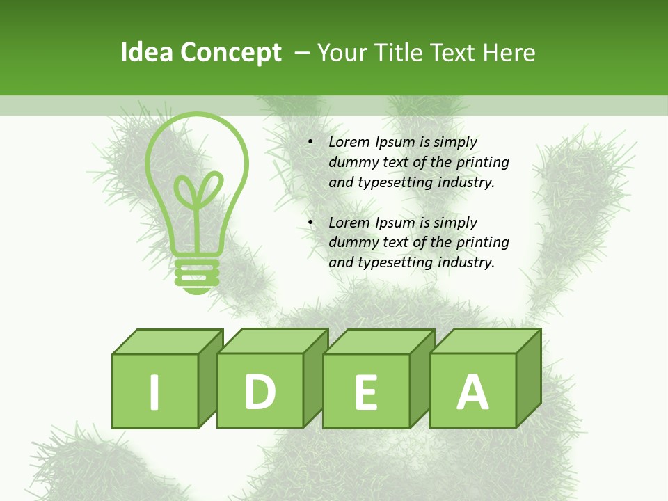 Plant Print Environmental PowerPoint Template