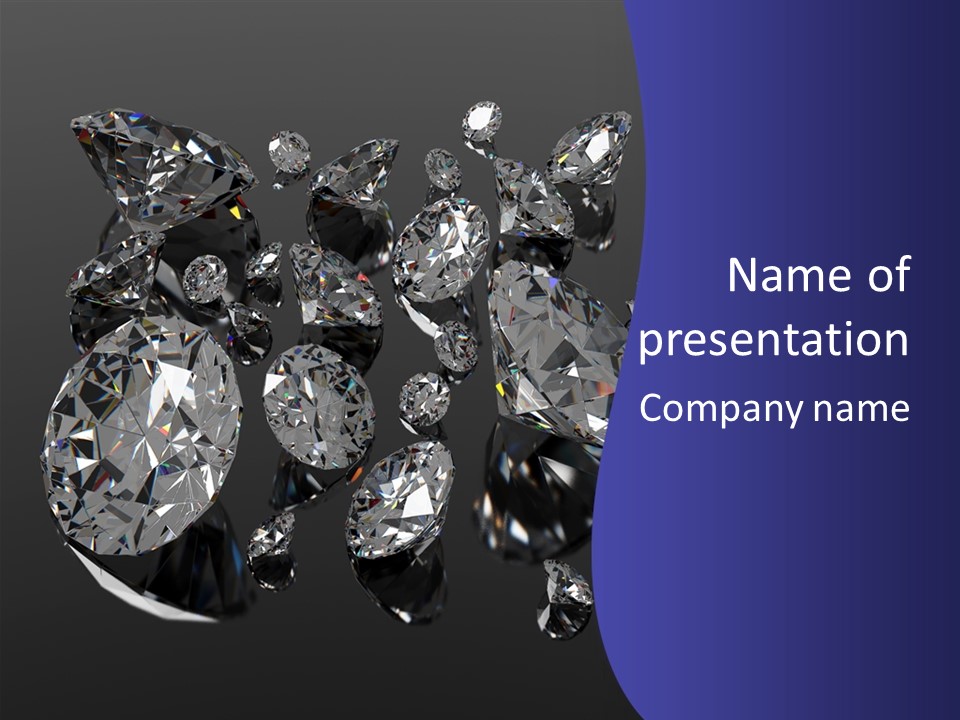 Jewellery Solid Glass PowerPoint Template