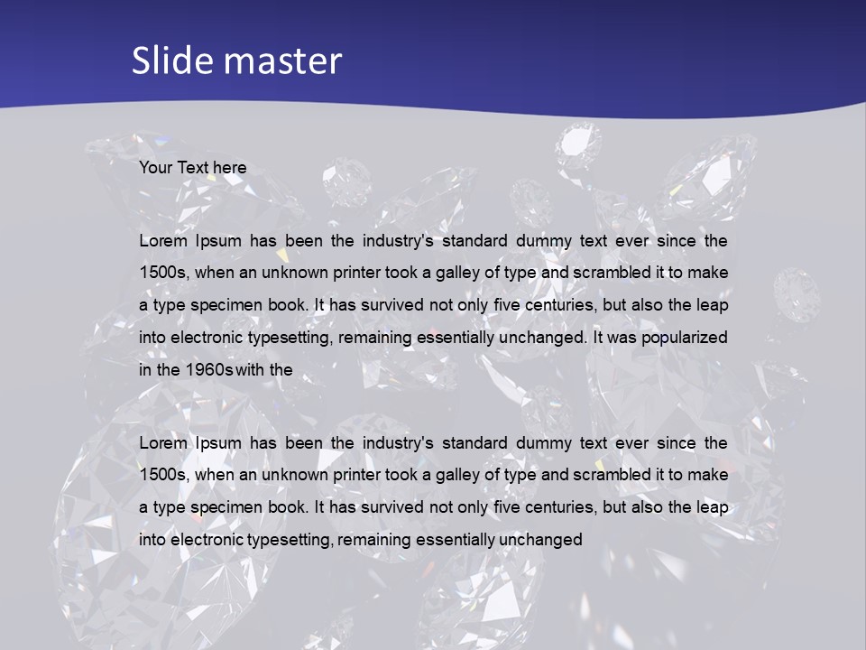 Jewellery Solid Glass PowerPoint Template