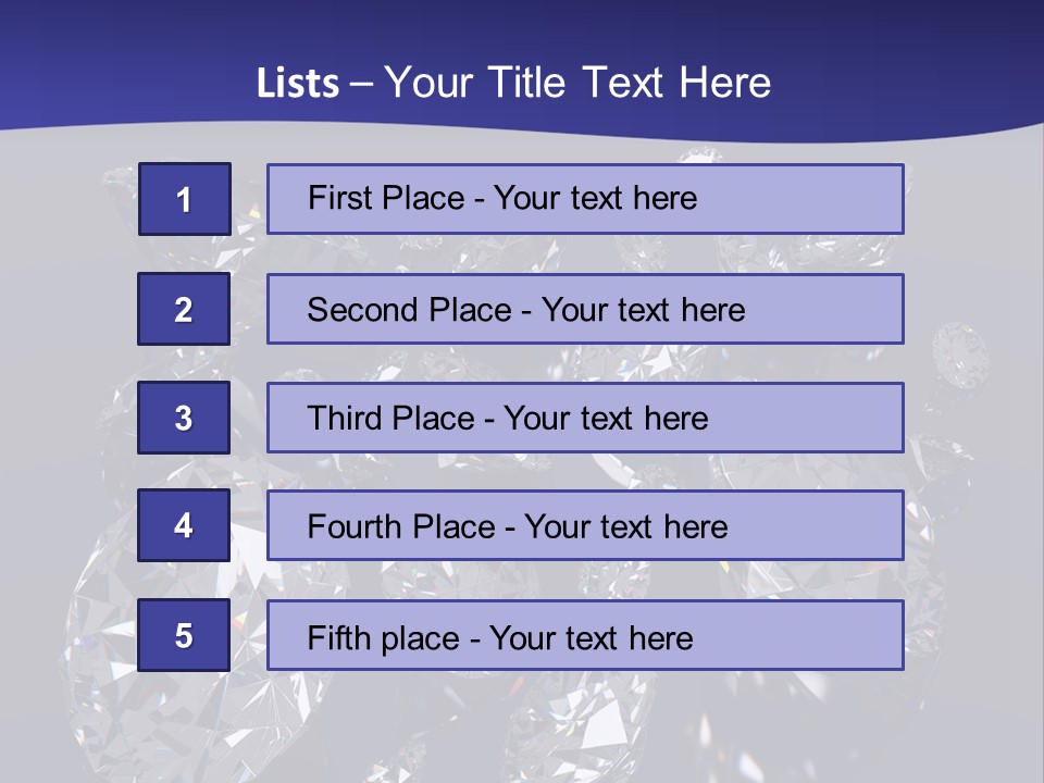 Jewellery Solid Glass PowerPoint Template