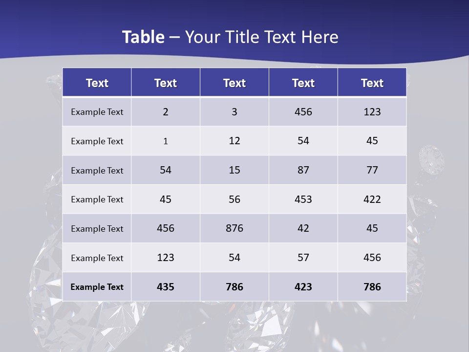 Jewellery Solid Glass PowerPoint Template