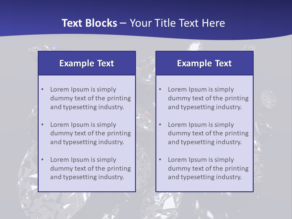 Jewellery Solid Glass PowerPoint Template