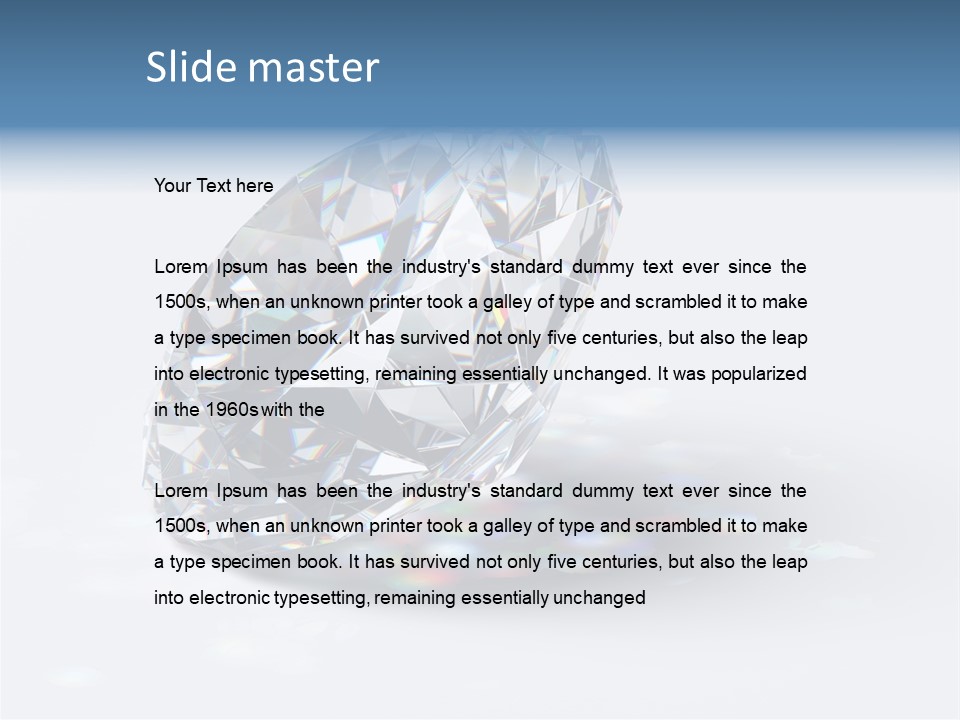 Image Transparent Beauty PowerPoint Template