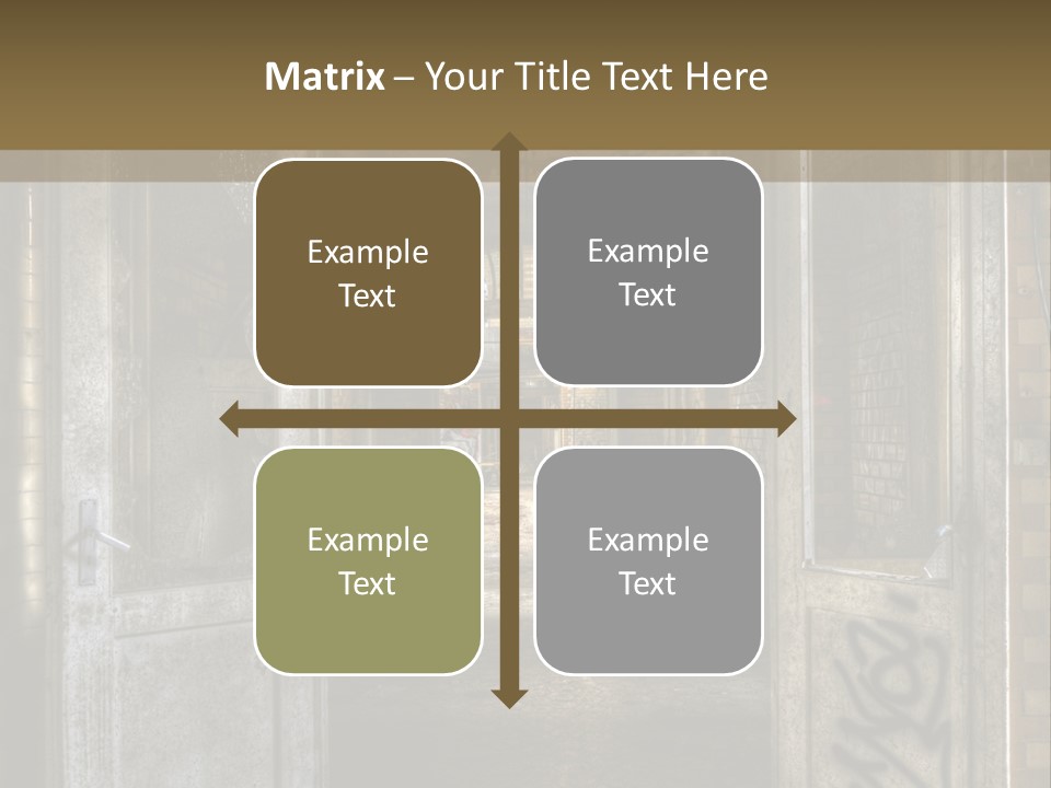 Window Architecture Glass PowerPoint Template