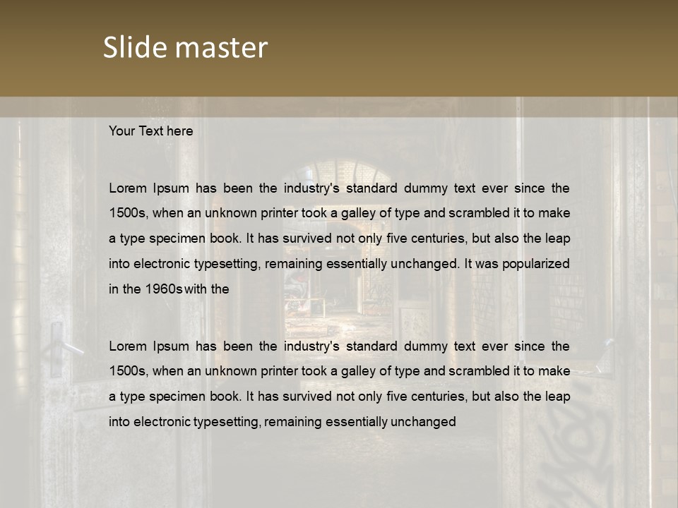 Window Architecture Glass PowerPoint Template