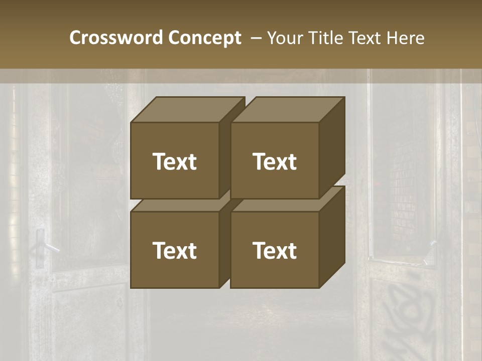 Window Architecture Glass PowerPoint Template