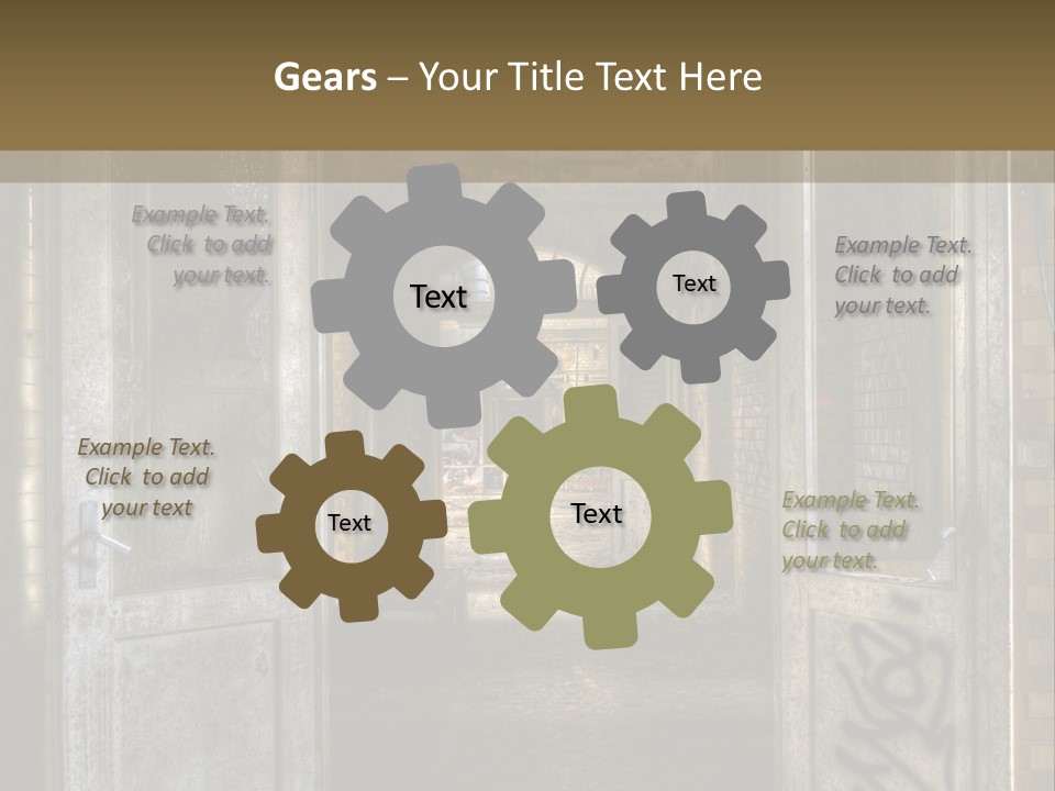 Window Architecture Glass PowerPoint Template