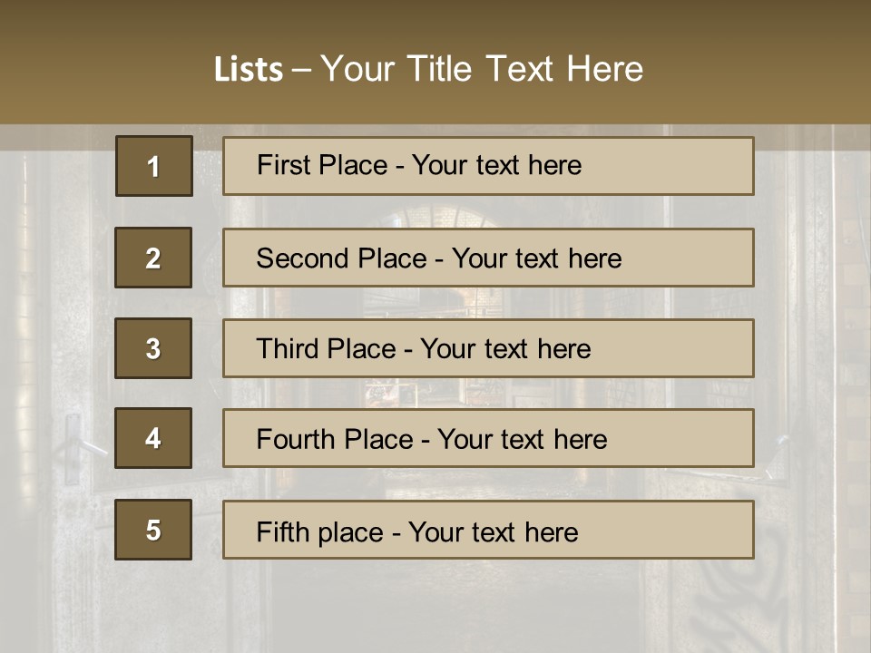 Window Architecture Glass PowerPoint Template