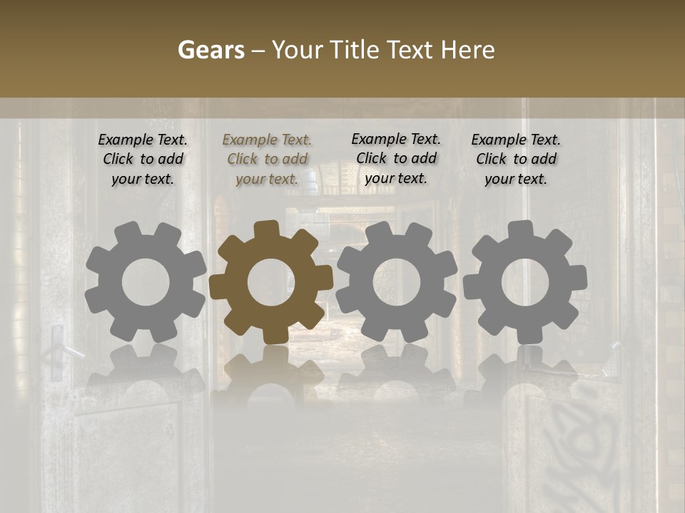 Window Architecture Glass PowerPoint Template