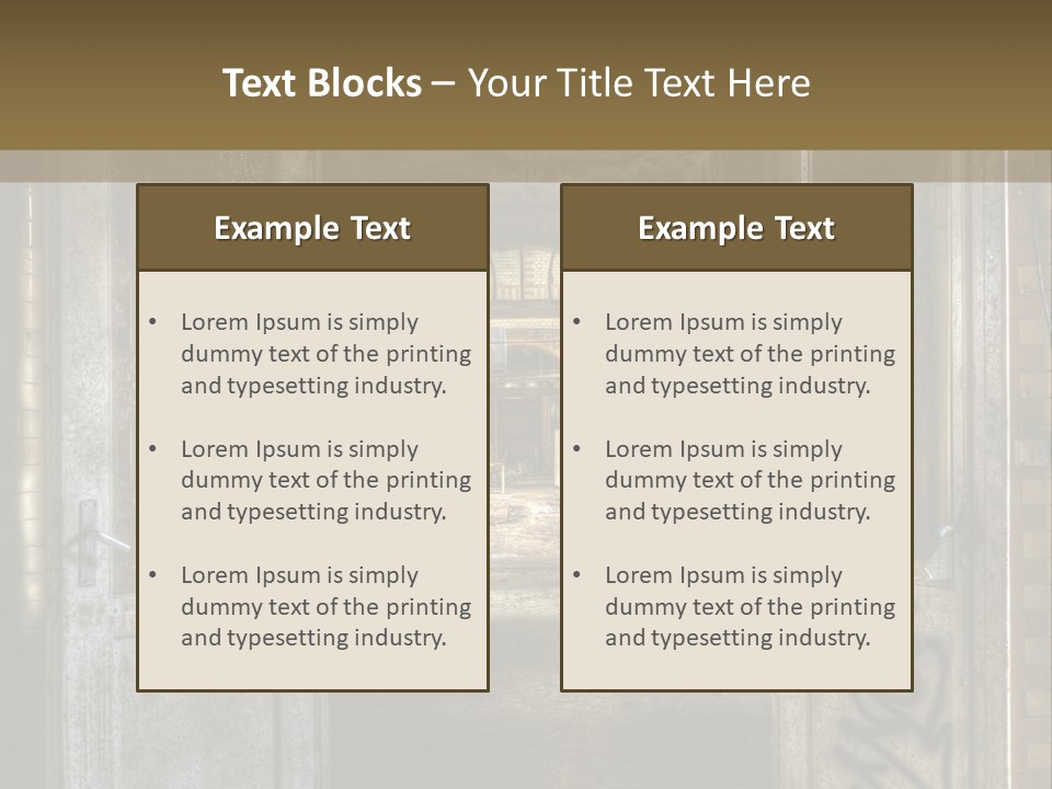 Window Architecture Glass PowerPoint Template