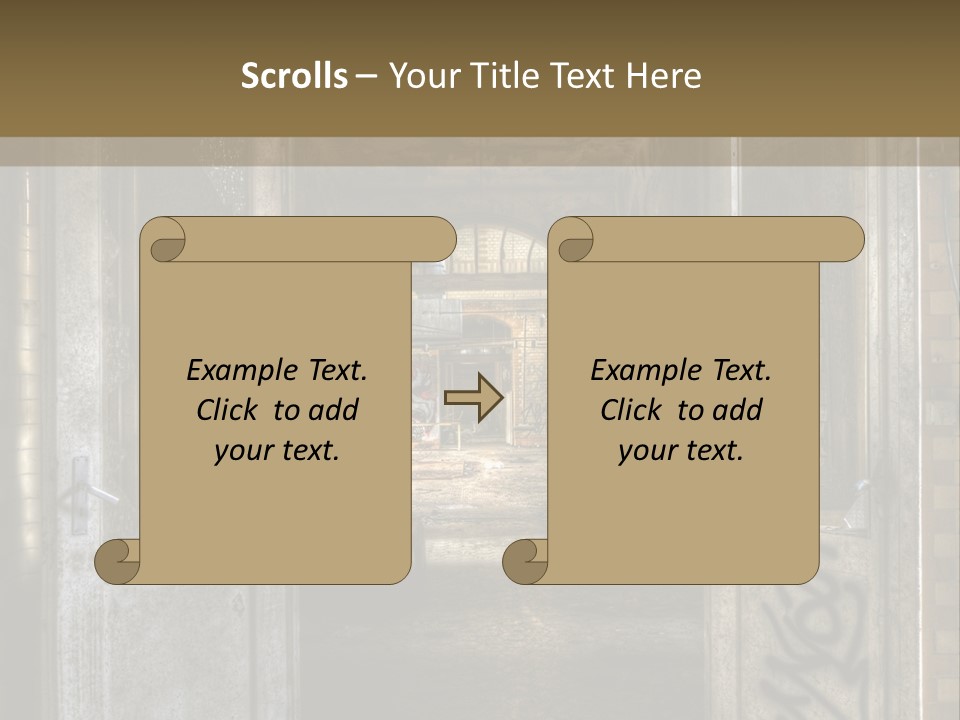 Window Architecture Glass PowerPoint Template