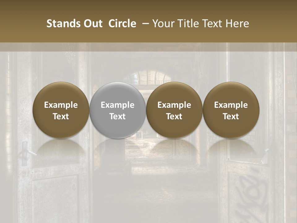 Window Architecture Glass PowerPoint Template