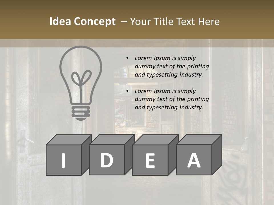 Window Architecture Glass PowerPoint Template