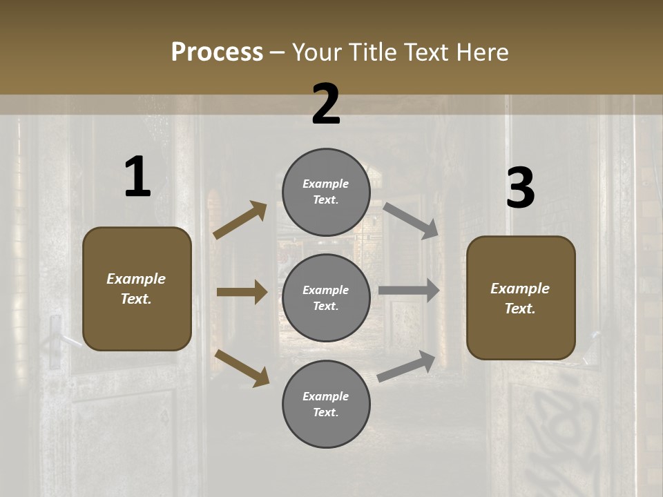 Window Architecture Glass PowerPoint Template