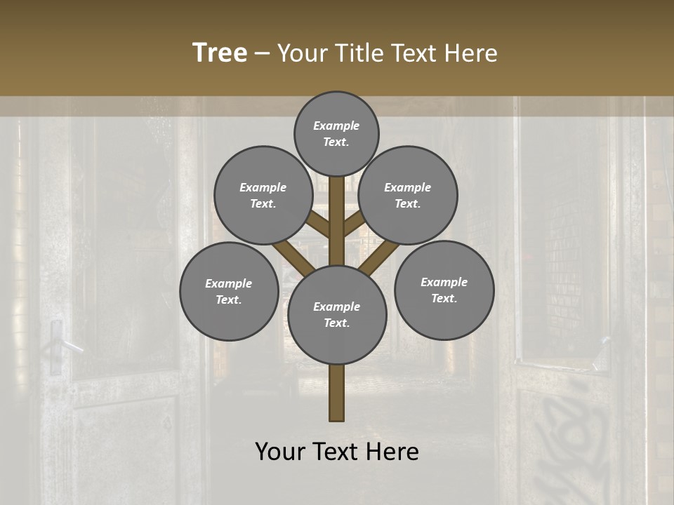 Window Architecture Glass PowerPoint Template