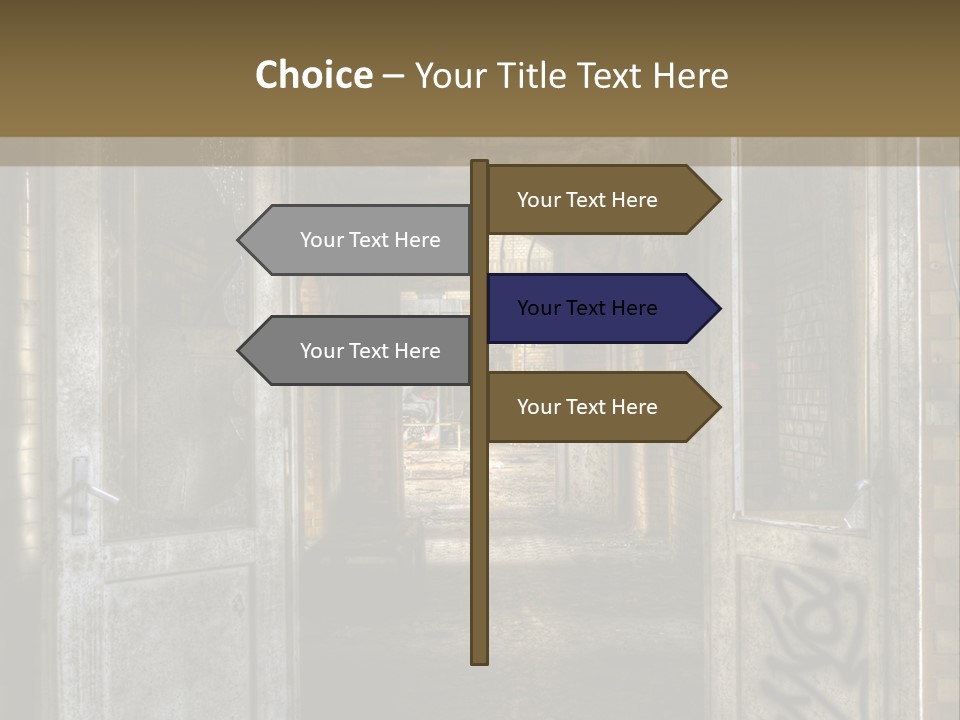 Window Architecture Glass PowerPoint Template