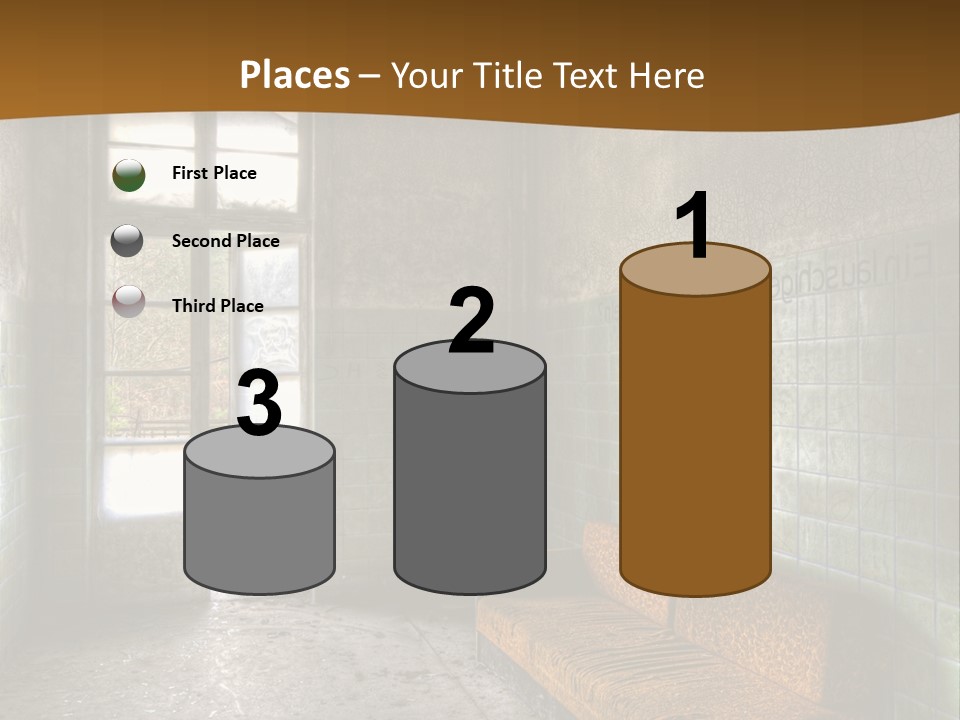 Decayed Door Depressive PowerPoint Template