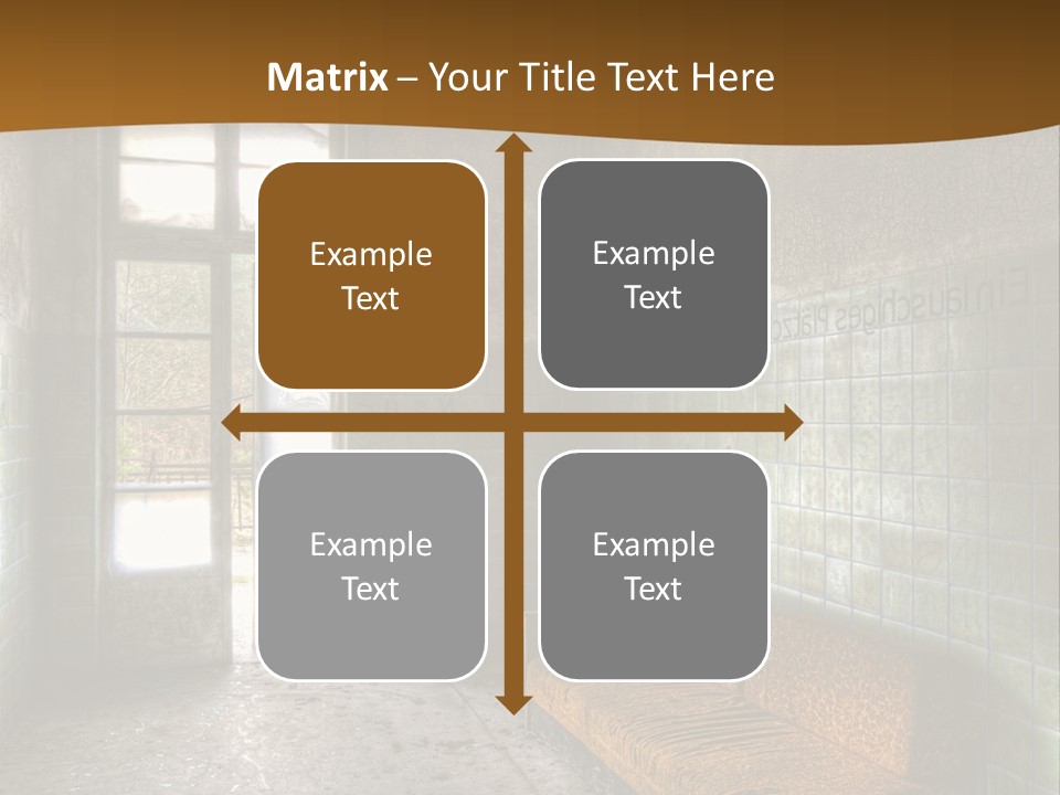 Decayed Door Depressive PowerPoint Template