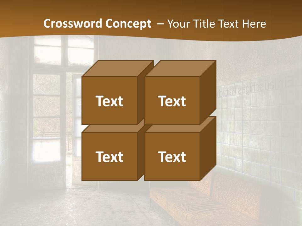 Decayed Door Depressive PowerPoint Template