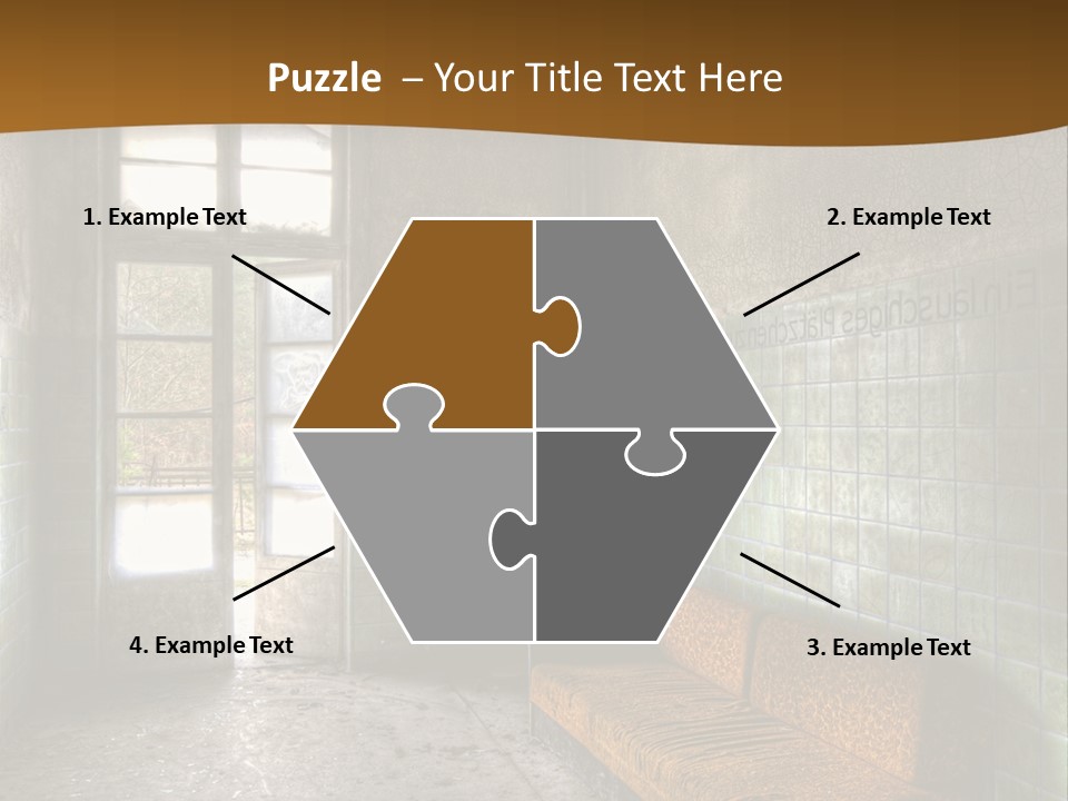 Decayed Door Depressive PowerPoint Template